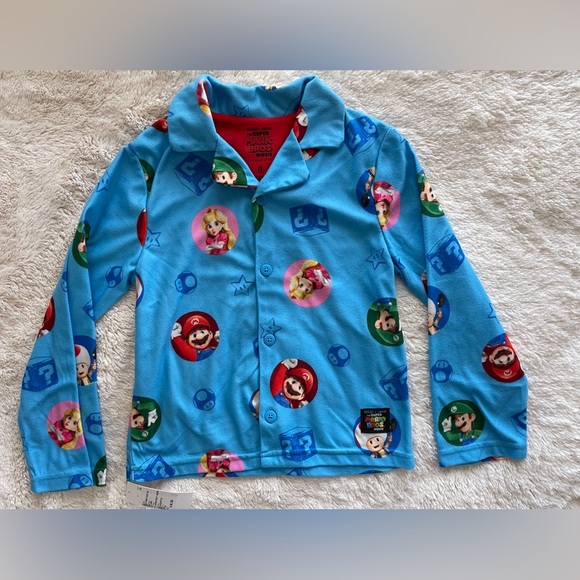 Nintendo Super Mario Kids Pajamas size 8 - Picture 3 of 6